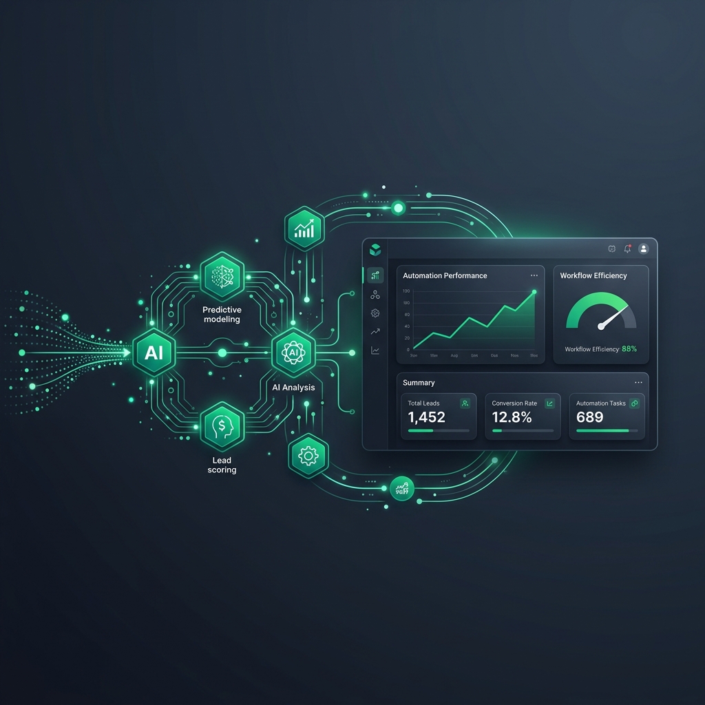 AI automated lead generation workflow interface